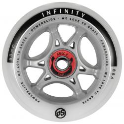 Powerslide Komplett Rolle Infinity 90mm/85a mit Abec 9 Kugellager und 8mm Spacer (Stück und 4er-Set) 